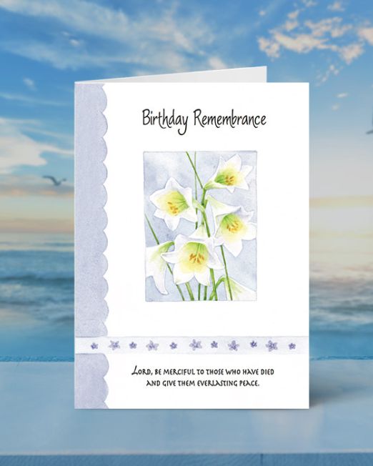BIRTHDAY REMEMBRANCE MASS CARD M-BR-1060