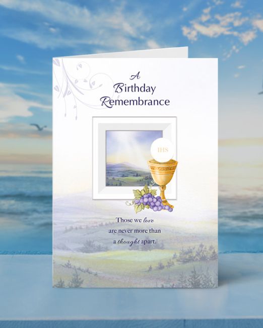 BIRTHDAY REMEMBRANCE MASS CARD M-BR-1801