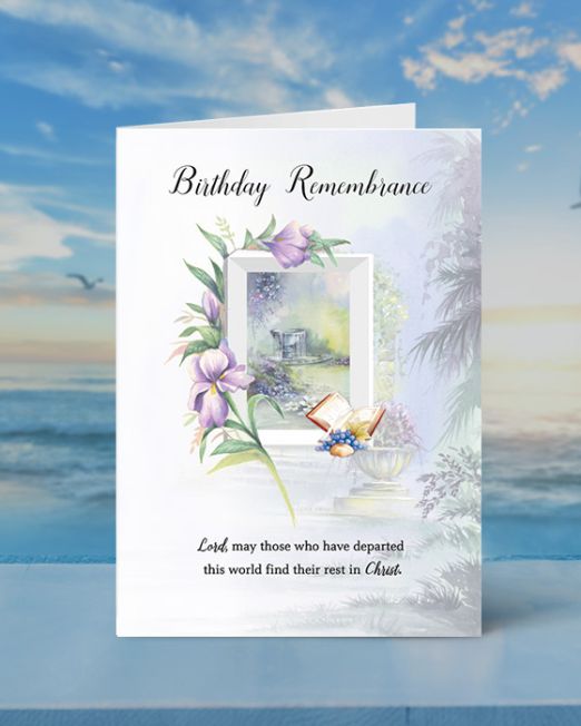 BIRTHDAY REMEMBRANCE MASS CARD M-BR-1803