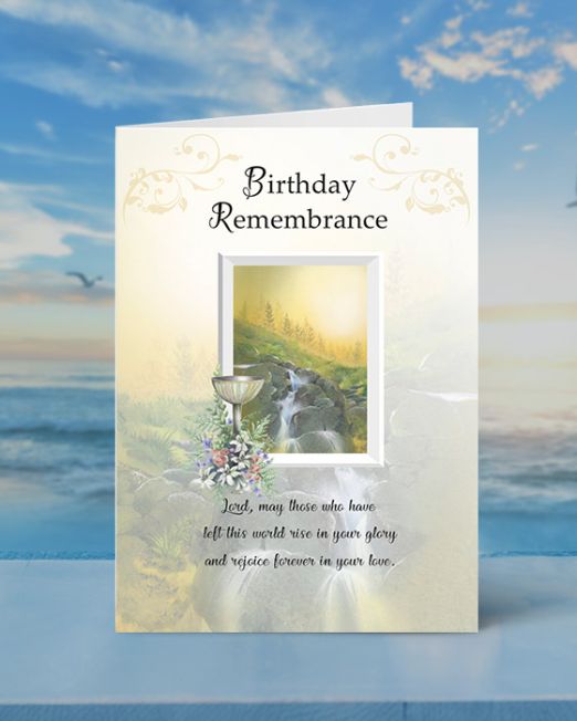 BIRTHDAY REMEMBRANCE MASS CARD M-BR-1804