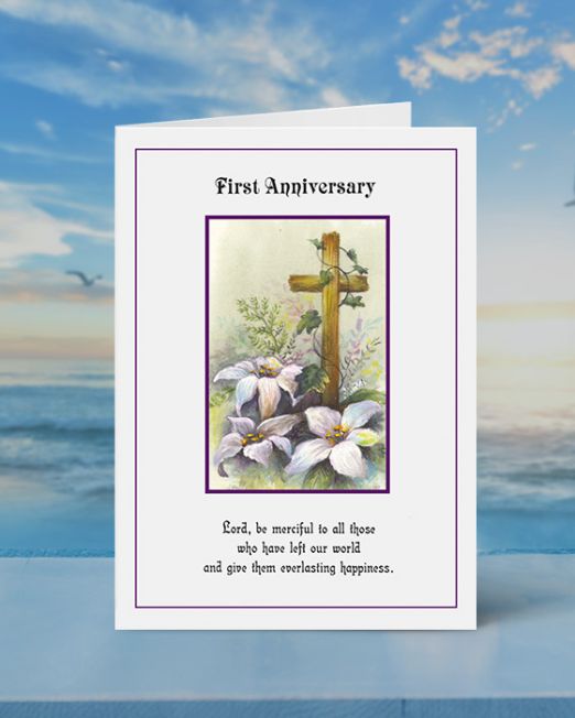 FIRST ANNIVERSARY MASS CARD M-FA-725