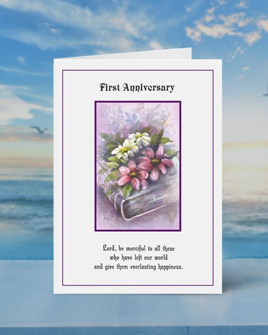FIRST ANNIVERSARY MASS CARD M-FA-726
