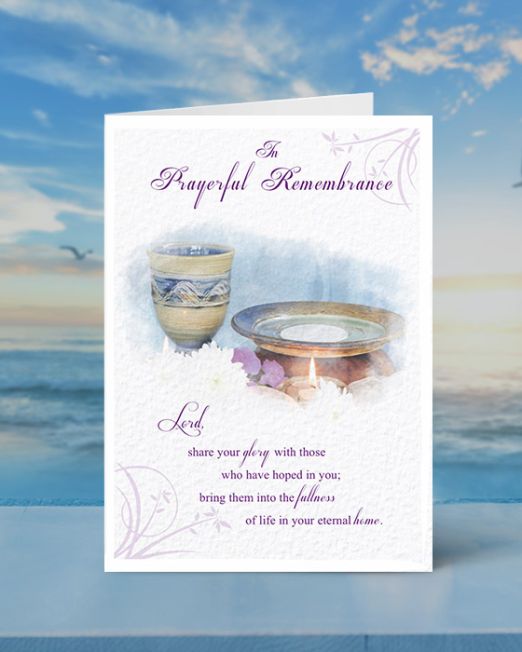 IN PRAYERFUL REMEMBRANCE MASS CARD M-IR-1802
