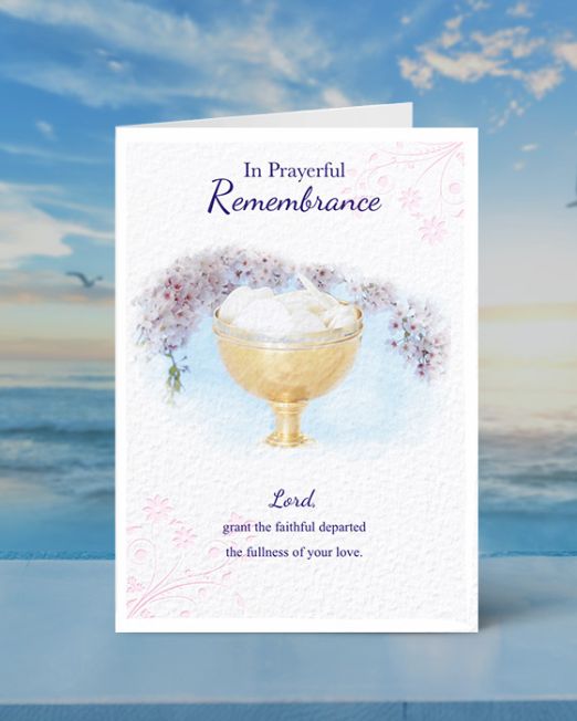 IN PRAYERFUL REMEMBRANCE MASS CARD M-IR-1804