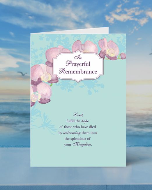 IN PRAYERFUL REMEMBRANCE MASS CARD M-IR-1807