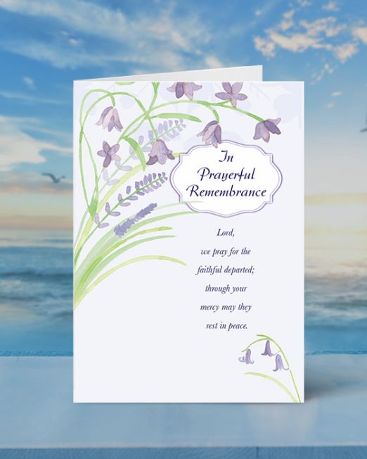 IN PRAYERFUL REMEMBRANCE MASS CARD M-IR-1808