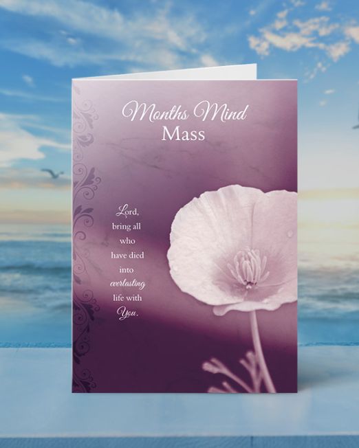 MONTHS MIND MASS CARD M-MM-1802-S