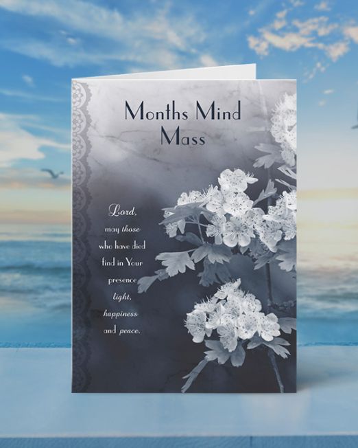 MONTHS MIND MASS CARD M-MM-1803-S