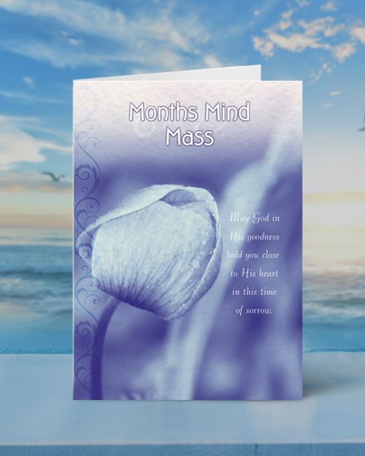 MONTHS MIND MASS CARD M-MM-1804-S