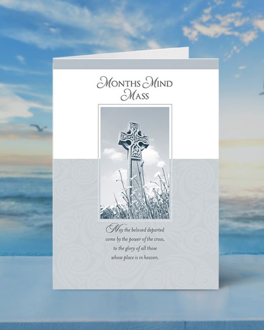 MONTHS MIND MASS CARD M-MM-2302-S