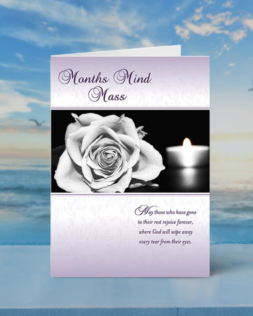 MONTHS MIND MASS CARD M-MM-2303-S