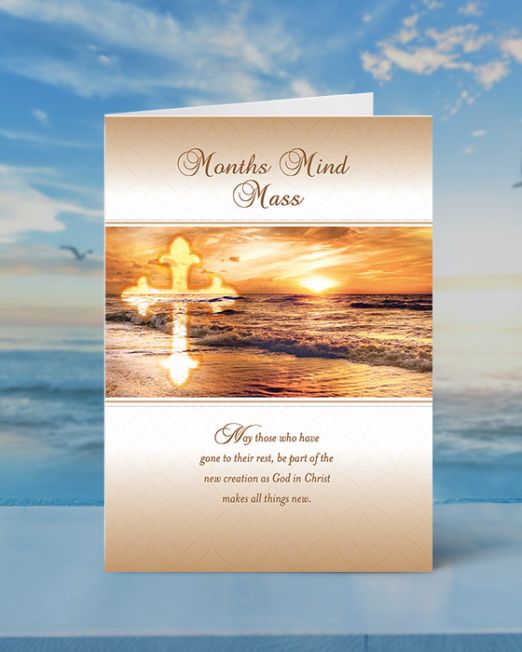 MONTHS MIND MASS CARD M-MM-2304-S
