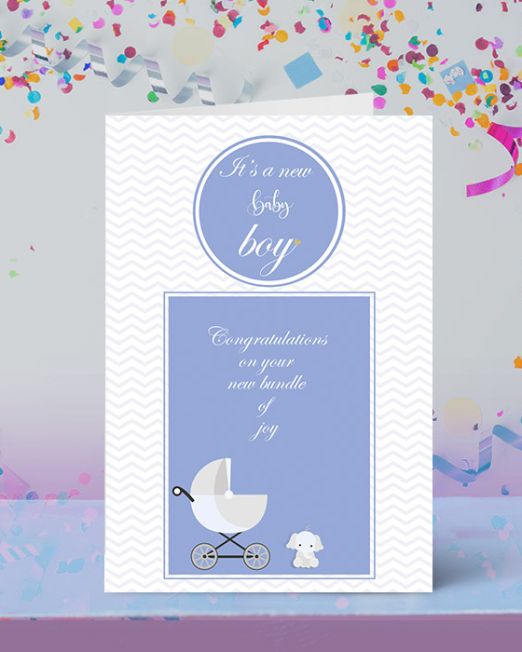NEW BABY CARDS O-NB-2101-P6