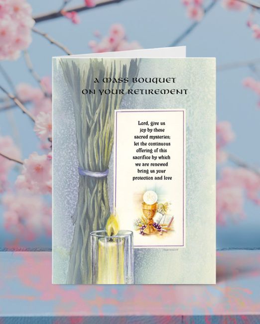 MASS BOUQUET ON YOUR RETIREMENT B-R-1515
