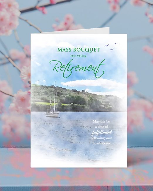 MASS BOUQUET ON YOUR RETIREMENT B-R-2102