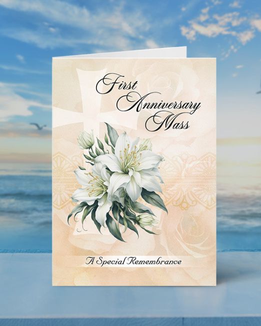 FIRST ANNIVERSARY MASS CARD M-FA-2301