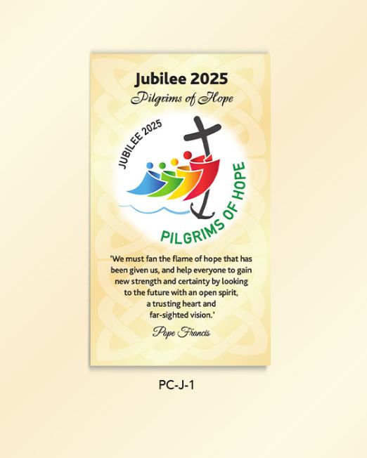 Jubilee Year of Hope 2025 Prayer Card: PC-J-1 -Pack of 50