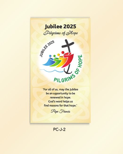 Jubilee Year of Hope 2025 Prayer Card: PC-J-2 -Pack of 50