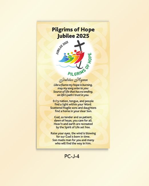 Jubilee Year of Hope 2025 Prayer Card: PC-J-4 -Pack of 50