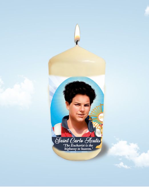 St. Carlo Acutis Candle: Medium Size SCA-9