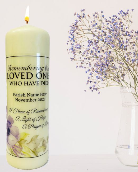 Personalised November Memorial Candle: CA-N1
