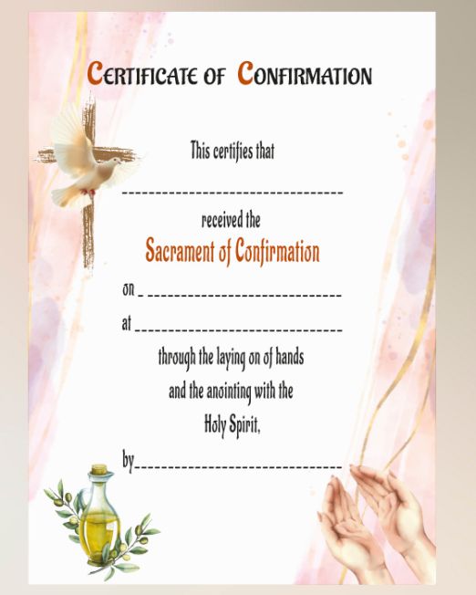 Confirmation Certificate CTC-3- Pack 100