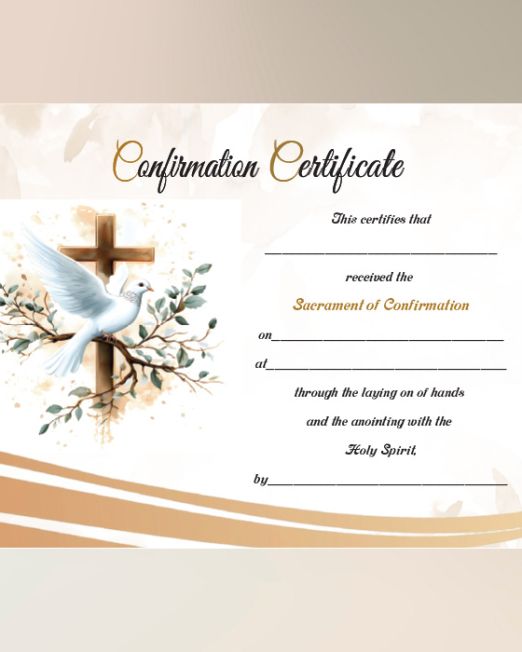 Confirmation Certificate CTC-4- Pack 100