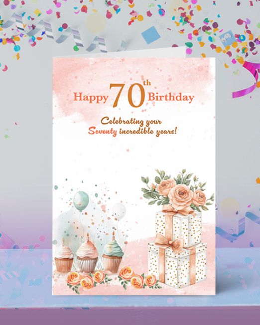 HAPPY 70th BIRTHDAY: O-BD-2608-P6