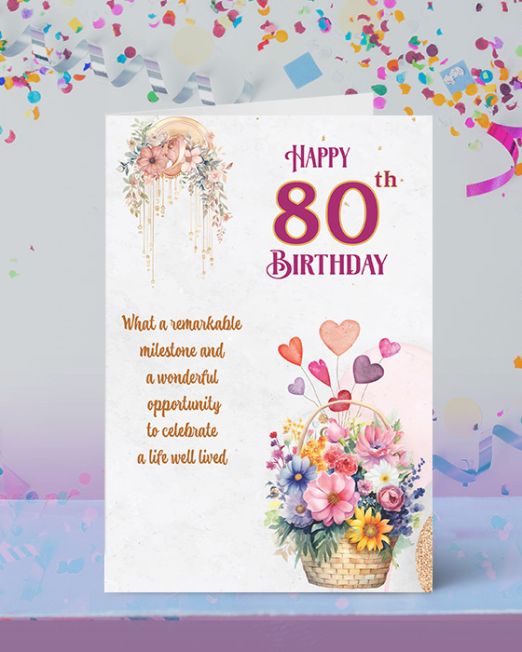 HAPPY 80th BIRTHDAY: O-BD-2611-P6